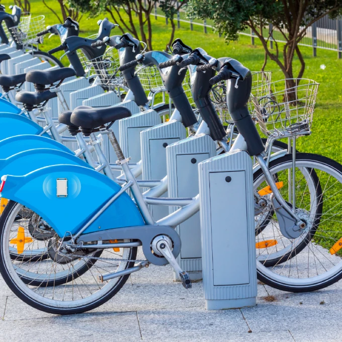Gemeinsame Fahrräder